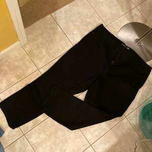 Old Navy, black jeans mid rise super slim straight size 24